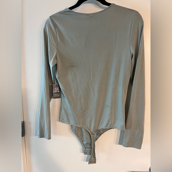 Express Body Contour Bodysuit / Size: Medium / Color: Sage - Picture 3 of 6